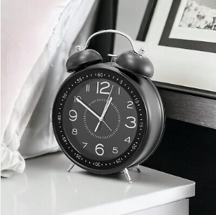 Matte Black Alarm Clock