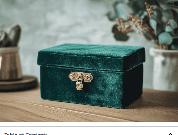Velvet Jewelry Box