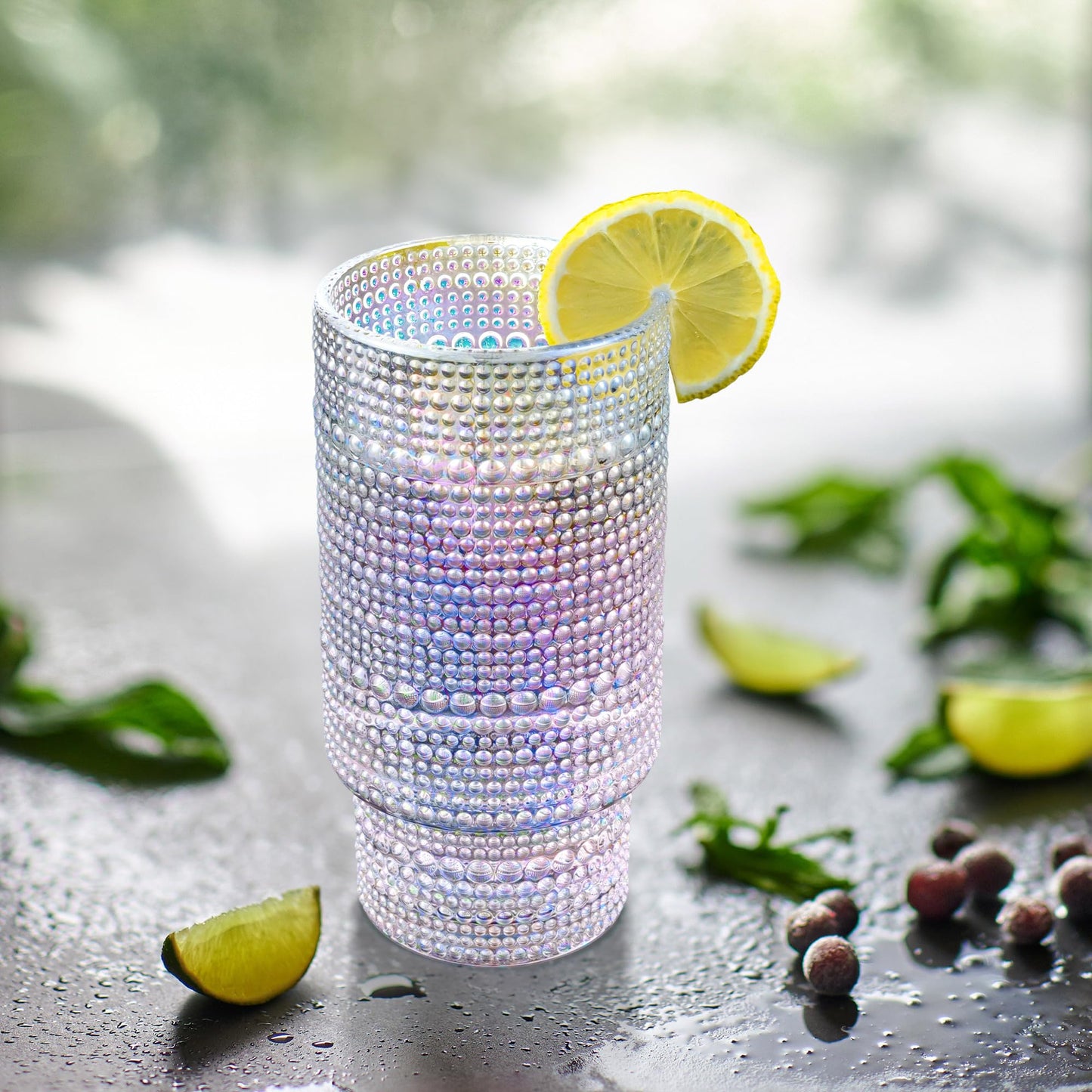 Iridescent Glass Tumbler